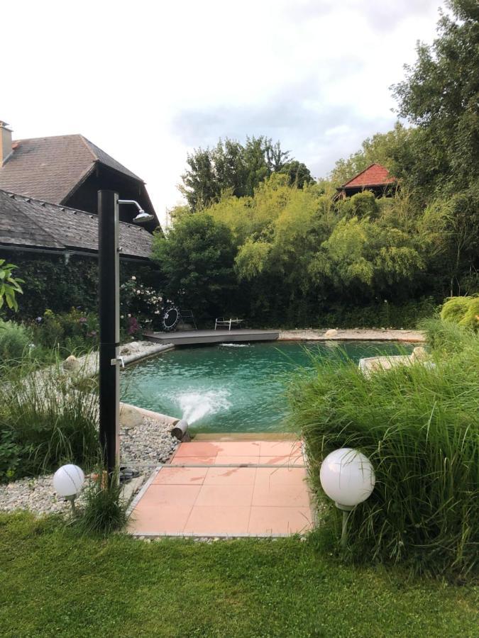 Haus Mit Sauna Und Privatem Badeteich In Anif Bei Salzburg Екстер'єр фото